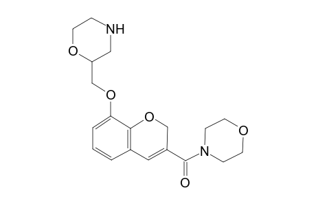 4-morpholinyl-[8-(2-morpholinylmethoxy)-2H-1-benzopyran-3-yl]methanone