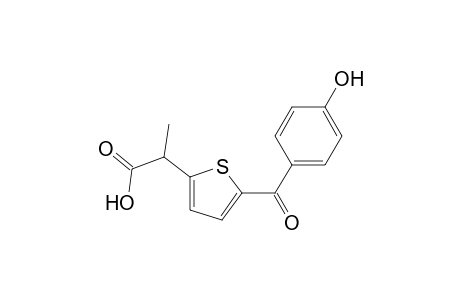 2-(p-hydroxybenzoyl)-5-(1-hydroxycarbonylethyl)thiophene