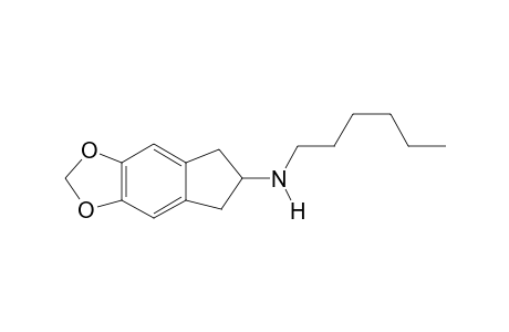 5,6-Methylenedioxy-2-(hexylamino)indane