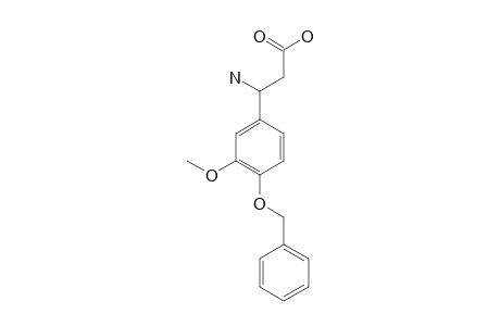 3-AMINO-3-(4-BENZYLOXY-3-METHOXYPHENYL)-PROPANOIC-ACID