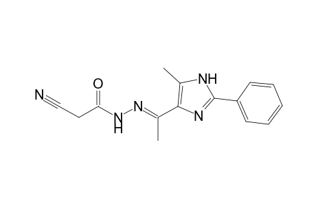 2-Cyano-N'-[1-(5-methyl-2-phenyl-1H-imidazol-4-yl)ethylidene]acetohydrazide