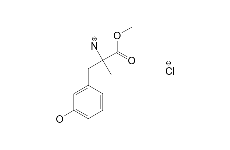 DL-alpha-methyl-m-tyrosine, methyl ester, hydrochloride