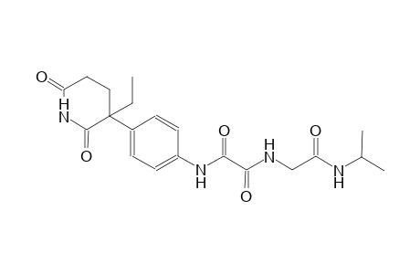 ethanediamide, N~1~-[4-(3-ethyl-2,6-dioxo-3-piperidinyl)phenyl]-N~2~-[2-[(1-methylethyl)amino]-2-oxoethyl]-