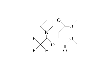 Methyl 3-C-(carbomethoxymethyl)-3,6-imino-2,3,5,6-tetradeoxy-N-trifluoroacetyl-B-D-lyxo-hexofuranoside