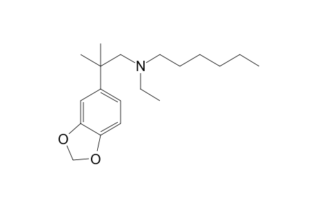 N-Ethyl-N-hexyl-2-methyl-2-(3,4-methylenedioxyphenyl)propan-1-amine