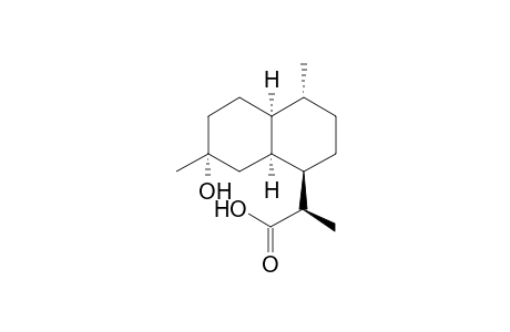 2-(7.alpha.-Hydroxy-4,7-dimethyl-(1.alpha.H),2,3,(4,beta.H),(4a.alpha..H),5,6,7,8,(8a.alpha.H)-decahydronaphthalen-1-yl)propionic acid