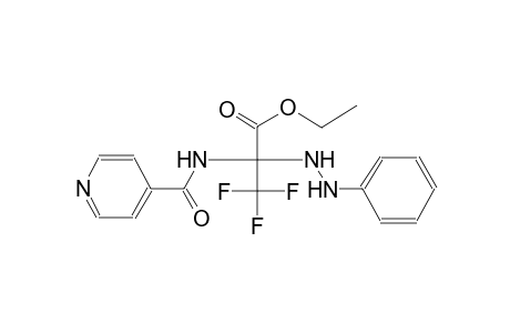 alanine, 3,3,3-trifluoro-2-(2-phenylhydrazino)-N-(4-pyridinylcarbonyl)-, ethyl ester