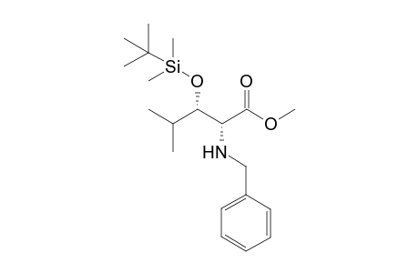 (2R,3S)-2-Benzylamino-3-(tert-butyl-dimethyl-silanyloxy)-4-methyl-pentanoic acid methyl ester