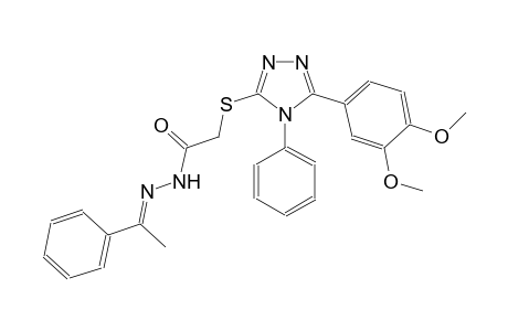 acetic acid, [[5-(3,4-dimethoxyphenyl)-4-phenyl-4H-1,2,4-triazol-3-yl]thio]-, 2-[(E)-1-phenylethylidene]hydrazide