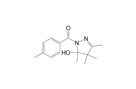 (4-methylphenyl)-(3,4,4,5-tetramethyl-5-oxidanyl-pyrazol-1-yl)methanone