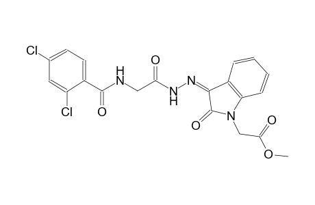 methyl [(3Z)-3-({[(2,4-dichlorobenzoyl)amino]acetyl}hydrazono)-2-oxo-2,3-dihydro-1H-indol-1-yl]acetate