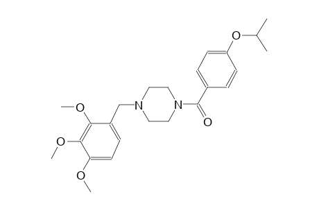 1-(4-isopropoxybenzoyl)-4-(2,3,4-trimethoxybenzyl)piperazine