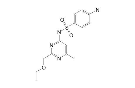 4-amino-N-[2-(ethoxymethyl)-6-methylpyrimidin-4-yl]benzenesulfonamide