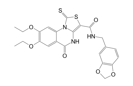 thiazolo[3,4-a]quinazoline-3-carboxamide, N-(1,3-benzodioxol-5-ylmethyl)-7,8-diethoxy-4,5-dihydro-5-oxo-1-thioxo-