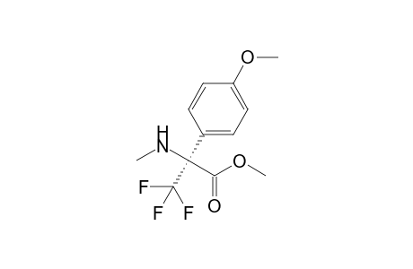 (+-)-N-Methyl .alpha.-(p-Methoxyphenyl)-.alpha.-trifluoromethylglycine methyl ester