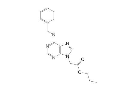 6-BENZYLAMINO-9-(N-PROPOXYCARBONYLMETHYL)-PURINE