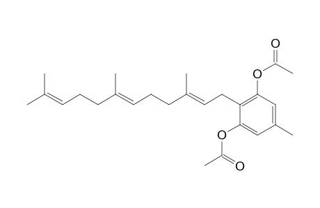 1,3-Benzenediol, 5-methyl-2-(3,7,11-trimethyl-2,6,10-dodecatrienyl)-, diacetate, (E,E)-