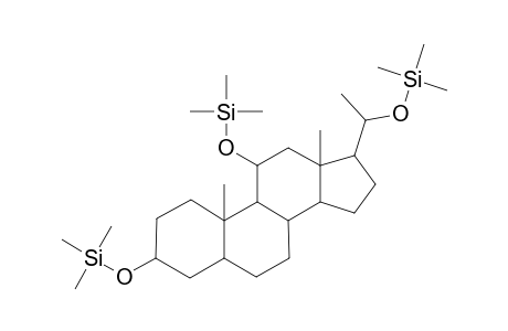 Silane, (5.beta.-pregnane-3.alpha.,11.beta.,20.beta.-triyltrioxy)tris[trimethyl-