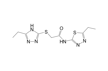 N-(5-ethyl-1,3,4-thiadiazol-2-yl)-2-[(5-ethyl-4H-1,2,4-triazol-3-yl)sulfanyl]acetamide