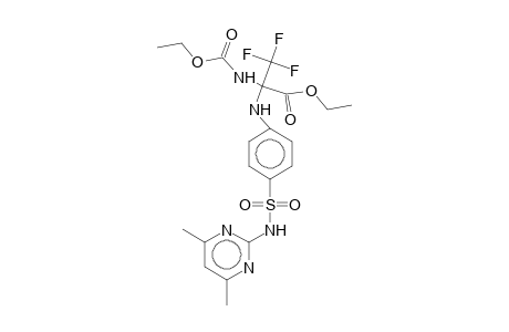 Ethyl 2-[4-(4,6-dimethylpyrimidin-2-ylsulfamoyl)anilino]-2-(ethoxycarbonylamino)-3,3,3-trifluoropropionate