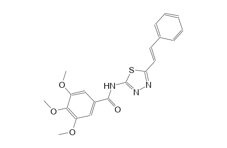 3,4,5-trimethoxy-N-{5-[(E)-2-phenylethenyl]-1,3,4-thiadiazol-2-yl}benzamide