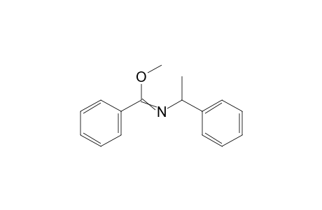 N-(alpha-Methylbenzyl)-benzene carboximidic acid methyl ester