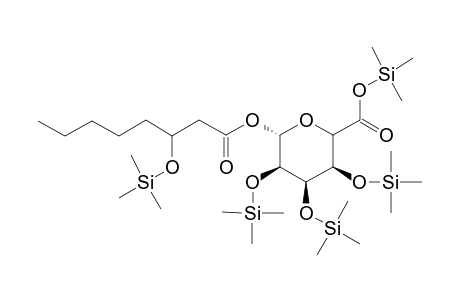 3-OH-octanoyl glucuronide TMS derivative