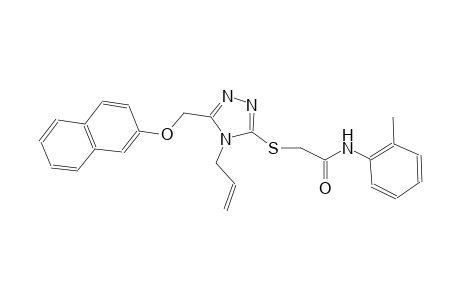 2-({4-allyl-5-[(2-naphthyloxy)methyl]-4H-1,2,4-triazol-3-yl}sulfanyl)-N-(2-methylphenyl)acetamide