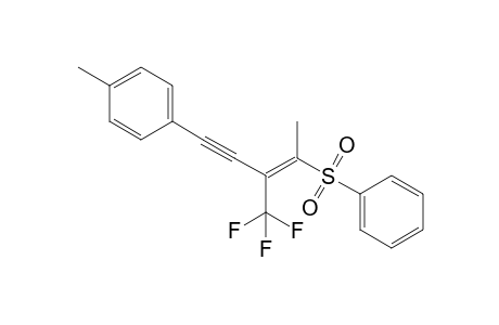 1-Methyl-4-[(Z)-4-(phenylsulfonyl)-3-(trifluoromethyl)pent-3-en-1-ynyl]benzene