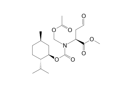 (2S) N-(Acetoxymethyl)-N-[(1R, 2S, 5R)-menthyloxycarbonyl]-2-(2-oxoethyl)glycine methyl ester