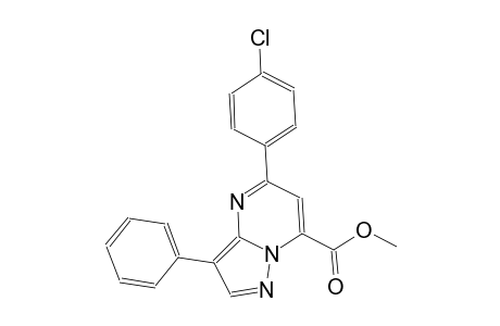 pyrazolo[1,5-a]pyrimidine-7-carboxylic acid, 5-(4-chlorophenyl)-3-phenyl-, methyl ester