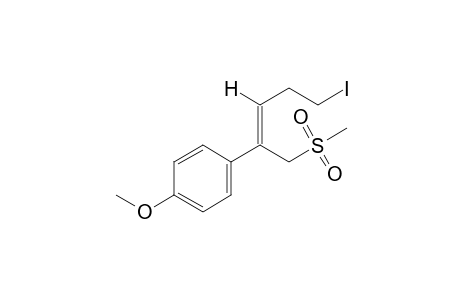 (Z)-5-iodo-2-(p-methoxyphenyl)-2-pentenyl methyl sulfone