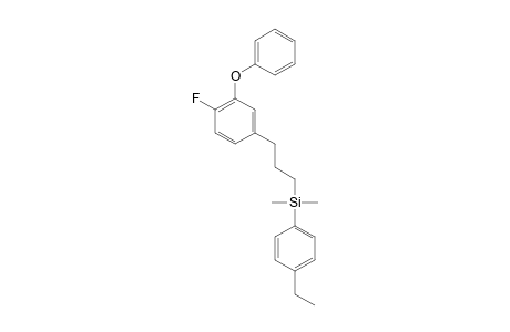 (4-ETHYLPHENYL)-[3-(4-FLUORO-3-PHENOXYPHENYL)-PROPYL]-(DIMETHYL)-SILANE