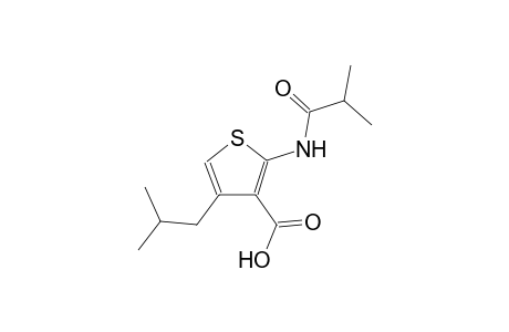 4-isobutyl-2-(isobutyrylamino)-3-thiophenecarboxylic acid