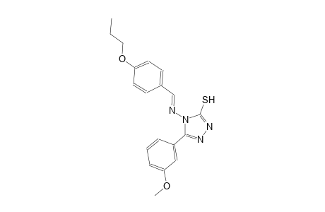 5-(3-methoxyphenyl)-4-{[(E)-(4-propoxyphenyl)methylidene]amino}-4H-1,2,4-triazole-3-thiol