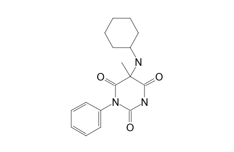 5-CYCLOHEXYLAMINO-5-METHYL-1-PHENYLBARBITURIC-ACID