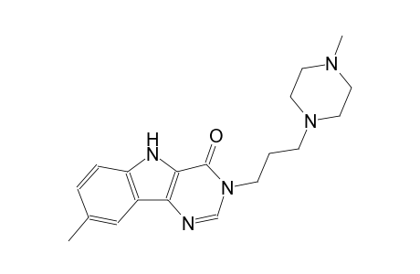 8-methyl-3-[3-(4-methyl-1-piperazinyl)propyl]-3,5-dihydro-4H-pyrimido[5,4-b]indol-4-one