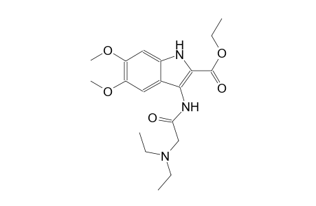 ethyl 3-{[(diethylamino)acetyl]amino}-5,6-dimethoxy-1H-indole-2-carboxylate