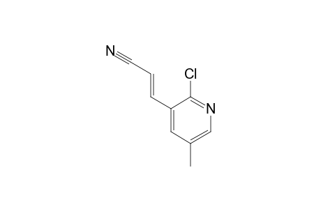 (E)-2-(2-chloro-5-methyl-3-pyridyl)-1-ethenylcyanide