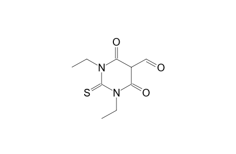 5-Pyrimidinecarboxaldehyde, 1,3-diethylhexahydro-4,6-dioxo-2-thioxo-