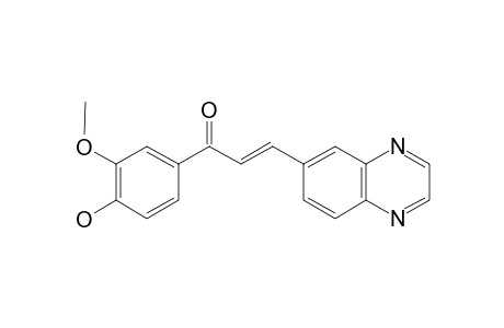 (2E)-1-(3'-METHOXY-4'-HYDROXY-PHENYL)-3-(QUINOXALIN-6-YL)-2-PROPEN-1-ONE