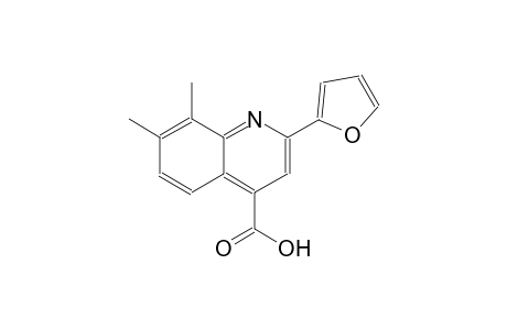 2-(2-furyl)-7,8-dimethyl-4-quinolinecarboxylic acid