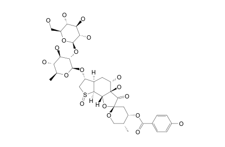 EPIBREYNIN_E;BETA-SULFOXIDEBREYNOGENIN_3-O-BETA-GLUCOPYRANOSYL-(1->2)-BETA-QUINOVOPYRANOSIDE