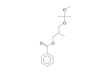 Benzoic acid, 3-(1-methoxy-1-methyl-ethoxy)-2-methyl-propyl ester
