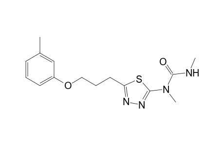 Urea, N,N'-dimethyl-N-[5-[3-(3-methylphenoxy)propyl]-1,3,4-thiadiazol-2-yl]-
