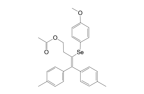 3-[(p-Methoxyphenyl)selanyl]-4,4-bis(p'-methylphenyl)but-3-enyl Acetate