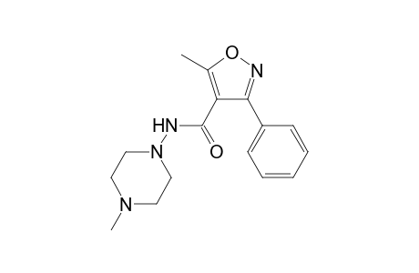 5-Methyl-N-(4-methyl-1-piperazinyl)-3-phenyl-4-isoxazolecarboxamide