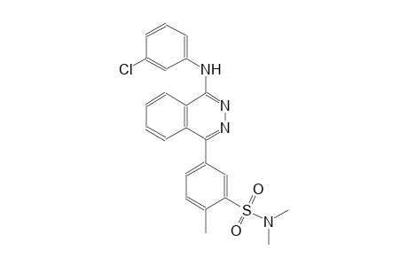 5-[4-(3-chloroanilino)-1-phthalazinyl]-N,N,2-trimethylbenzenesulfonamide
