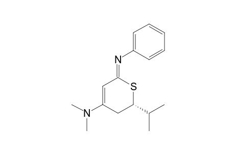(RS)-(+/-)-DIMETHYL-2-(1-METHYLETHYL)-6-PHENYLIMINO-3,6-DIHYDRO-2H-THIOPYRAN-4-AMINE