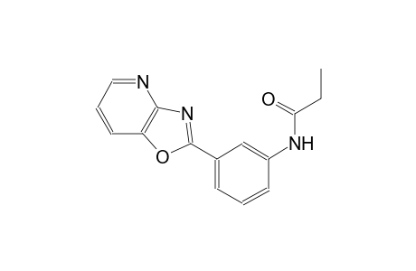 propanamide, N-(3-oxazolo[4,5-b]pyridin-2-ylphenyl)-